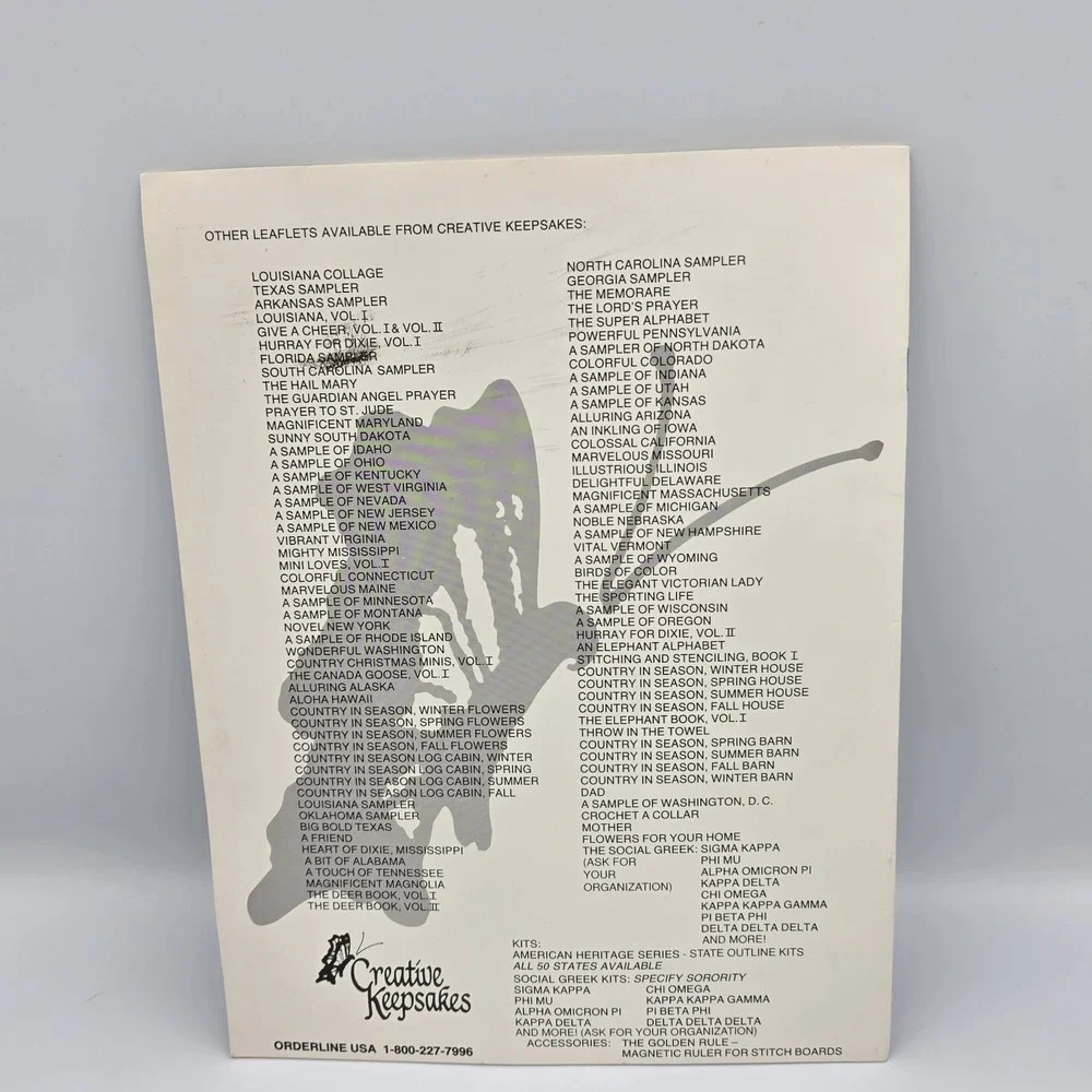Vtg Magnificent Magnolias Cross Stitch Patterns Creative Keepsakes Booklet CK200